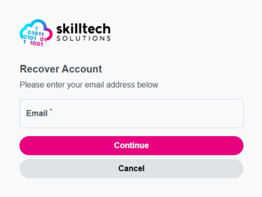 Skilltech One - Recover Account